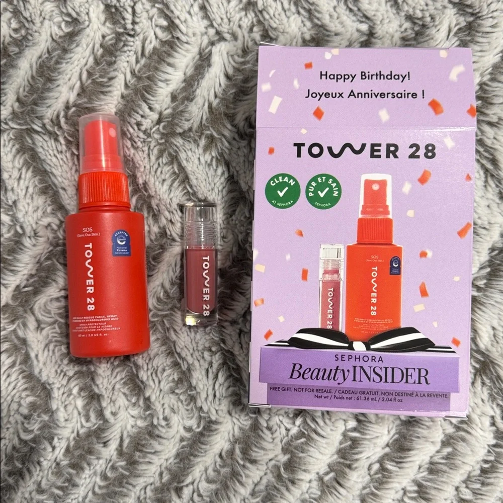 Tower 28 Sephora Beauty Insider Bday 2026 SOS Daily Rescue & Lip Jelly Pistachio